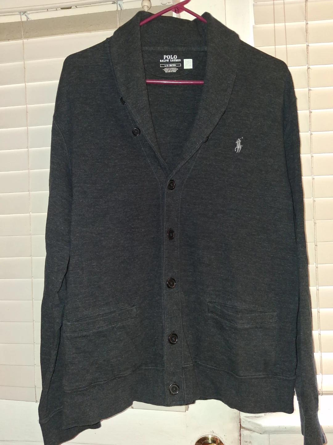 Polo Ralph Lauren Shawl Collar Cardigan - Dark Gray