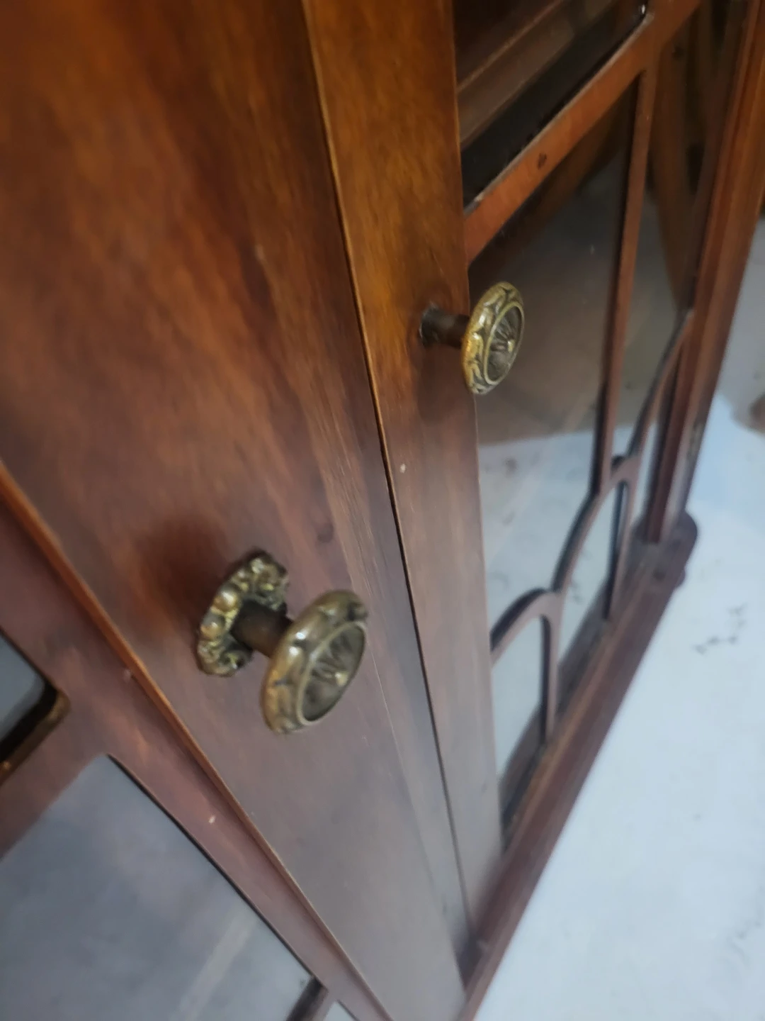 Wooden Display Cabinet with Glass Doors - photo 2
