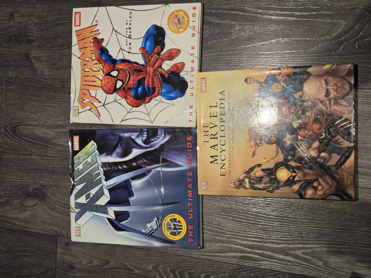 Set of 3 Marvel and X-Men Guide Books