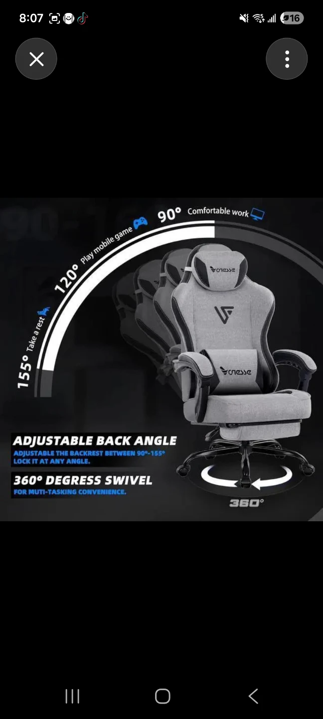 Vonesse Ergonomic Gaming/Office Chair - photo 3