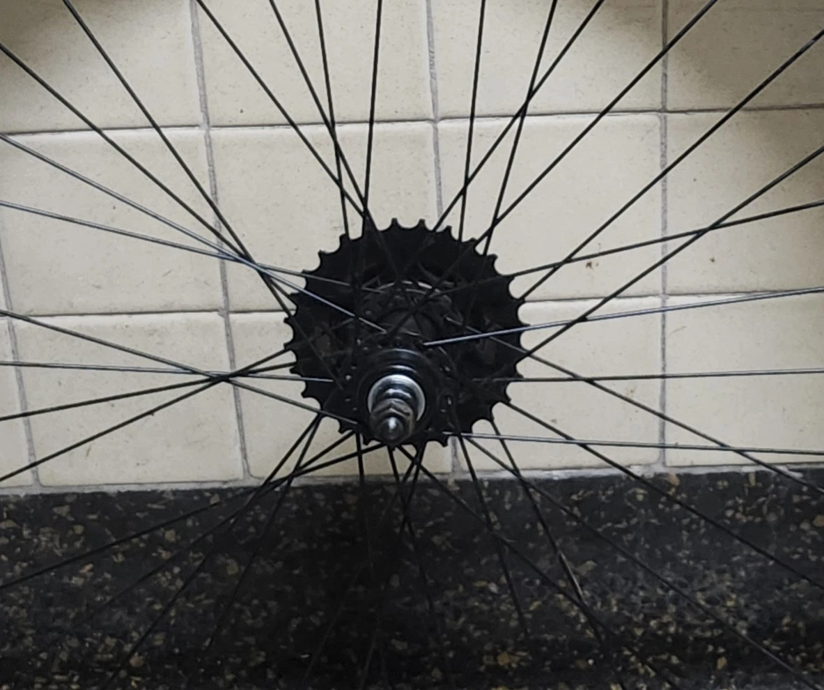 26" Mountain Bike Matching Wheel Set Front Disc Rear Non Disc - photo 5