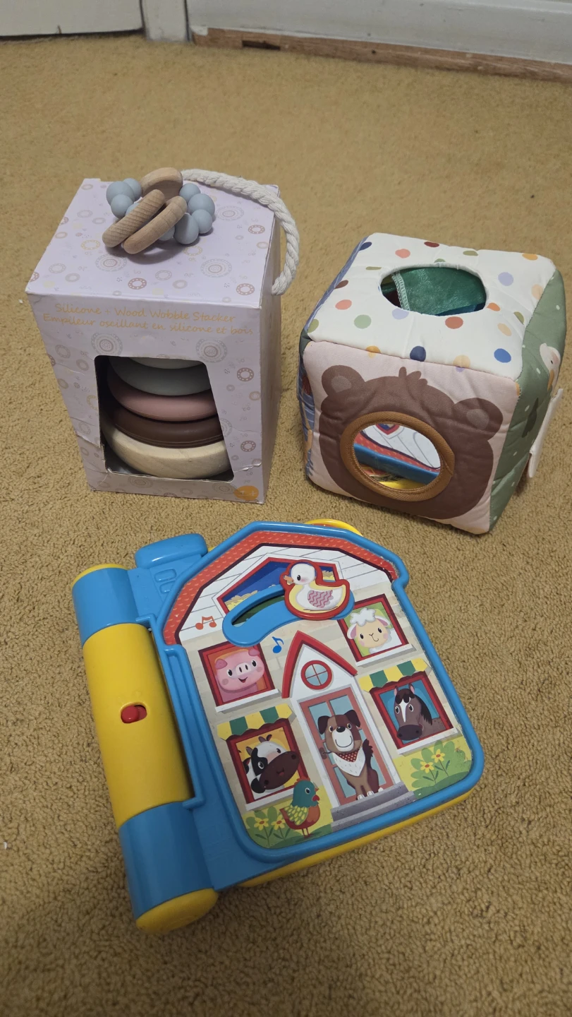 Set of 4 Assorted Baby Developmental Toys
