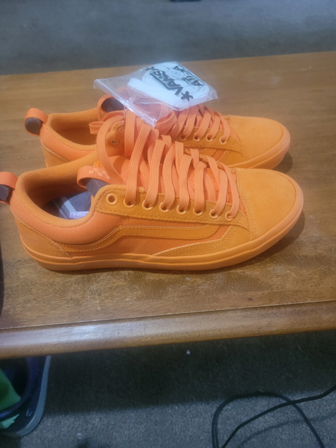 Orange Vans Skateboarding Shoes - photo 2