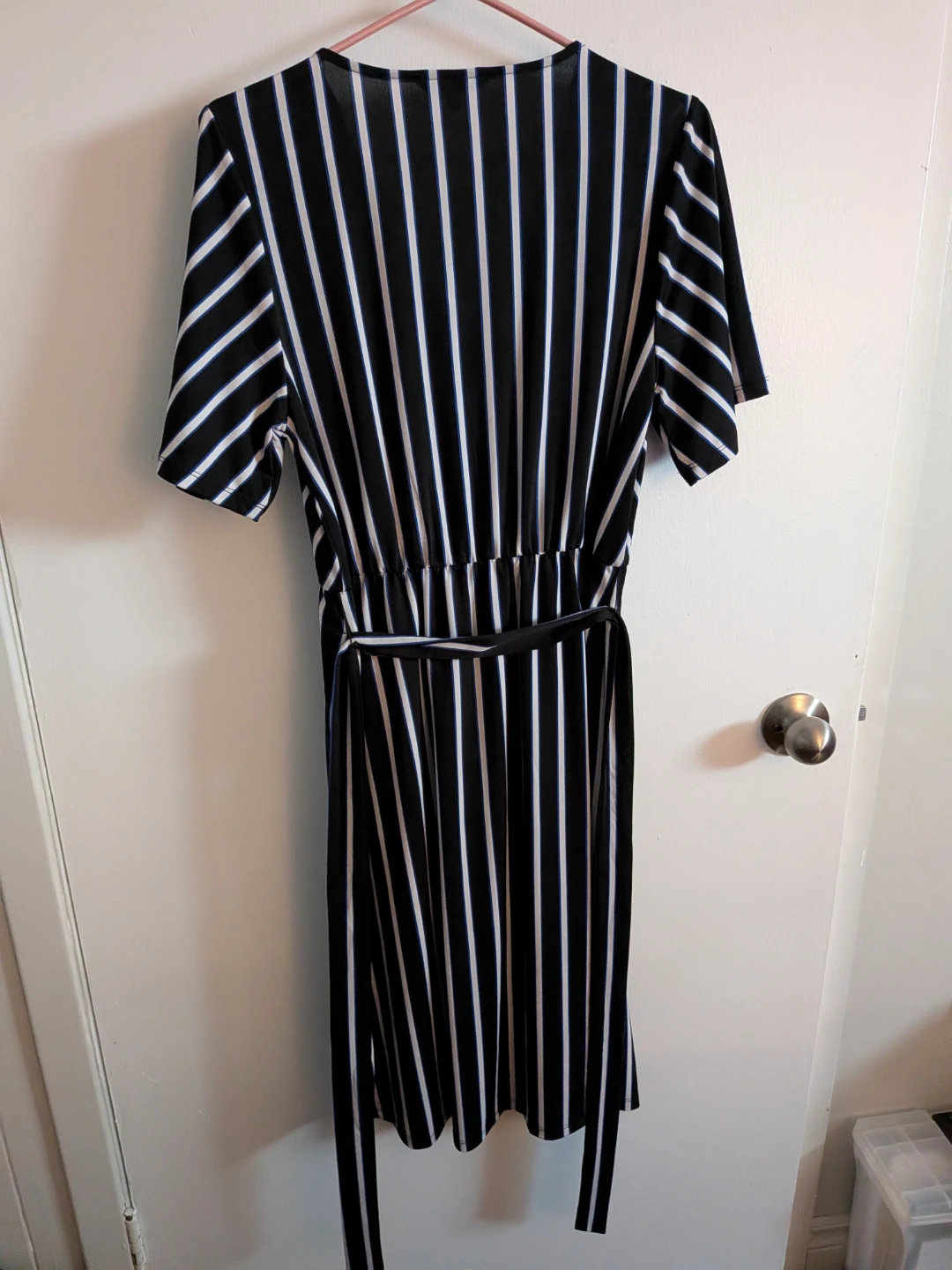 George Striped V-Neck Dress - photo 2