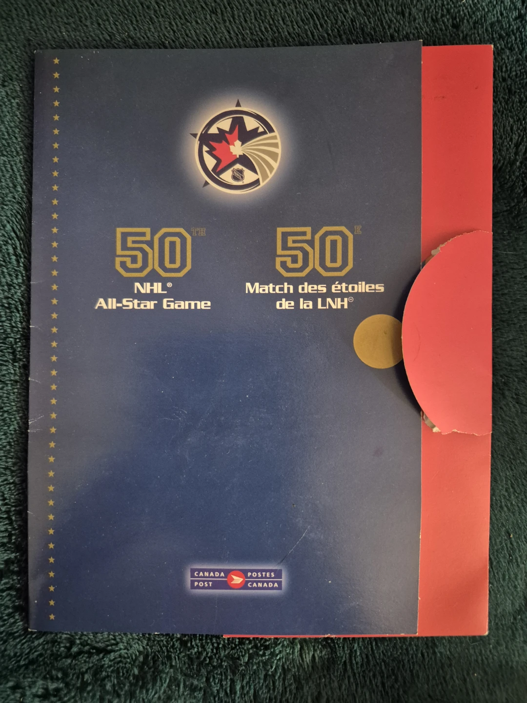50th NHL All-Star Game Commemorative Stamp Sheet