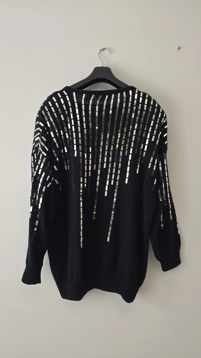 Vintage 1980s Bonnie Boerer Plus Sequin Sweater - photo 2