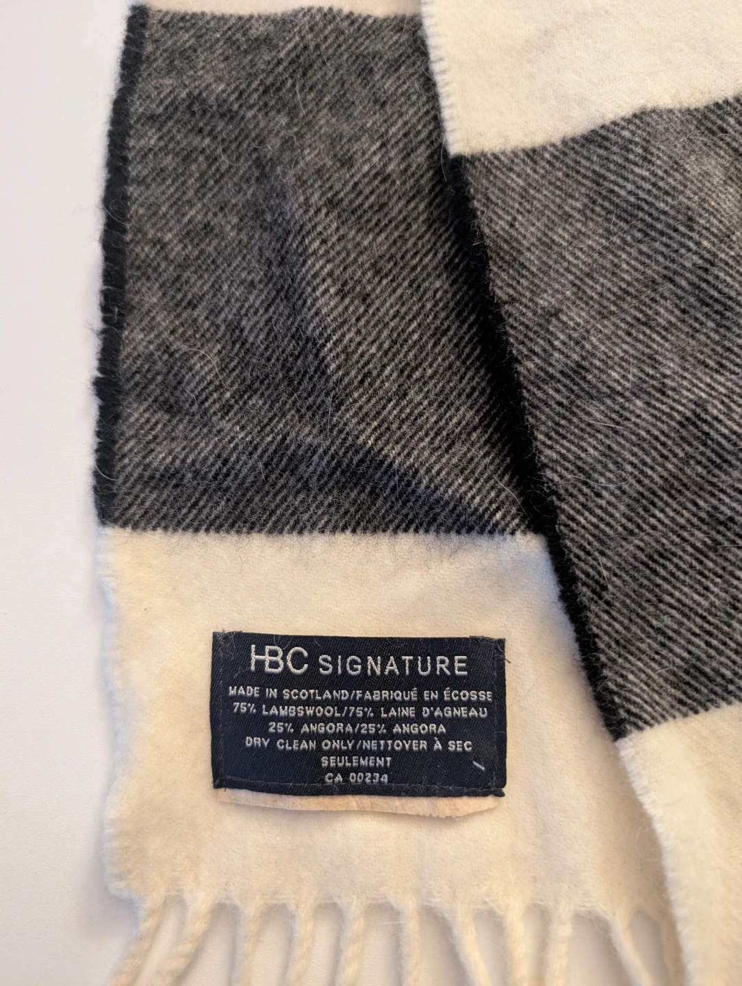 HBC Signature Lambswool and Angora Scarf - photo 2