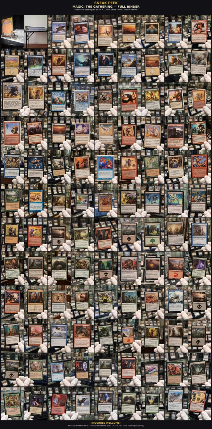 Magic: The Gathering Collection - 1200+ Cards in Binder - photo 2