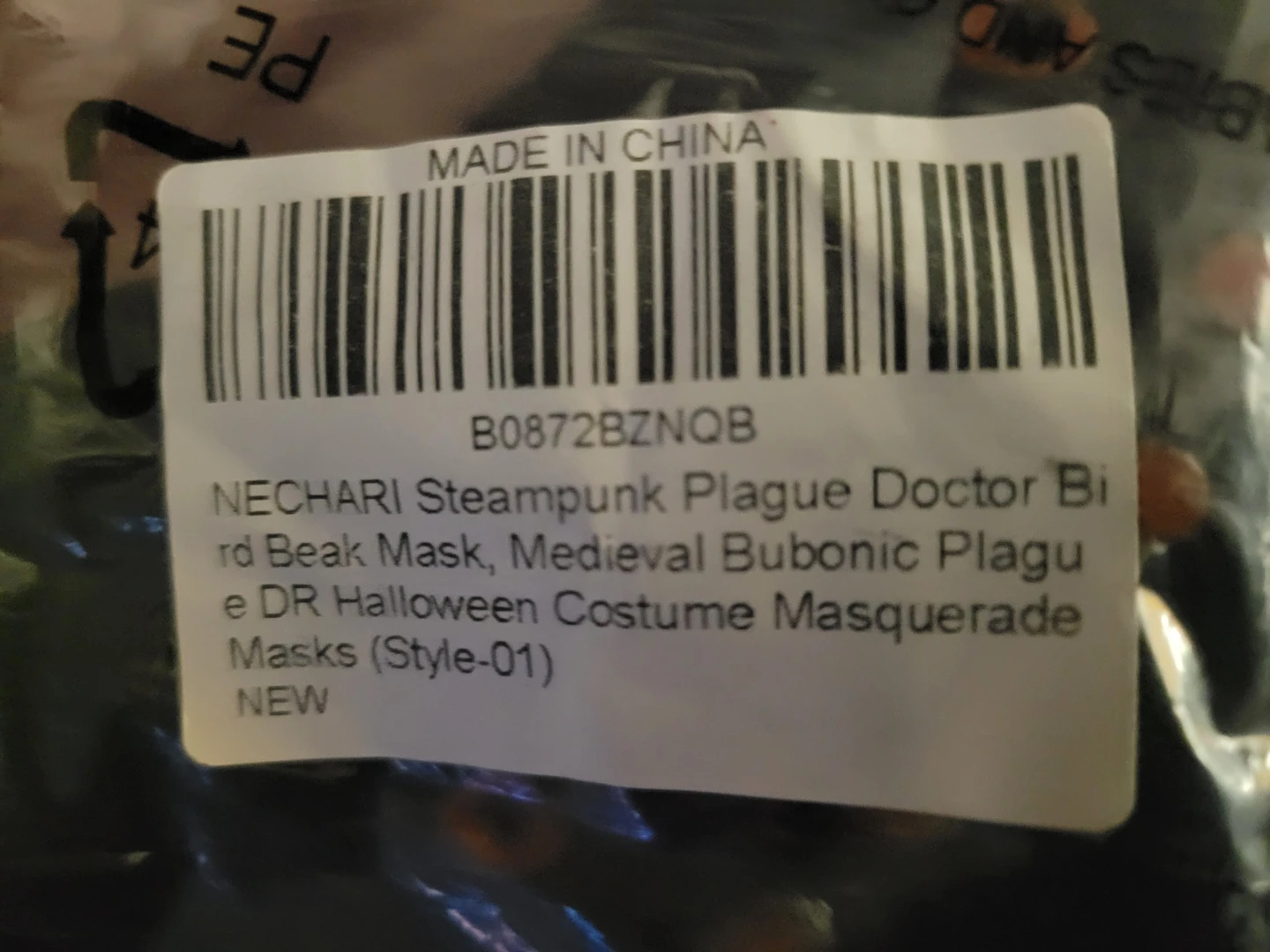 Nechari Steampunk Plague Doctor Bird Beak Mask - photo 2