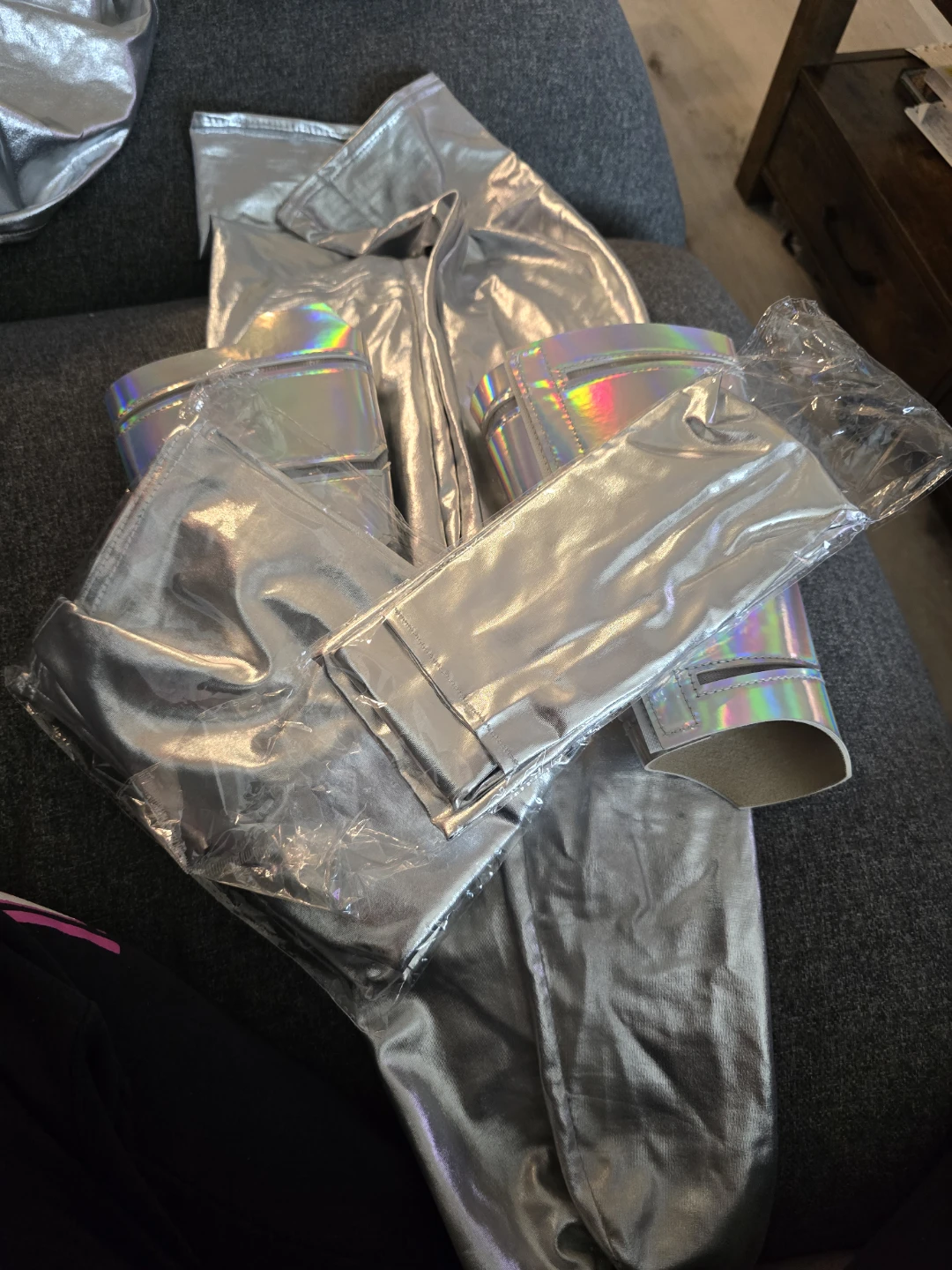 Silver Metallic Accessories Pack/ space costume