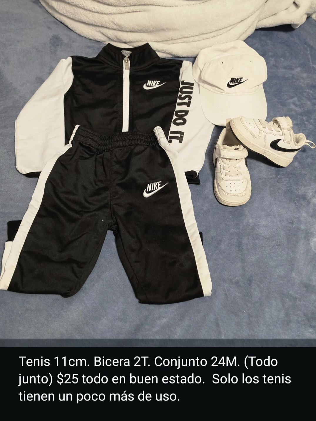 Nike Toddler Tracksuit, Cap, and Shoes Set