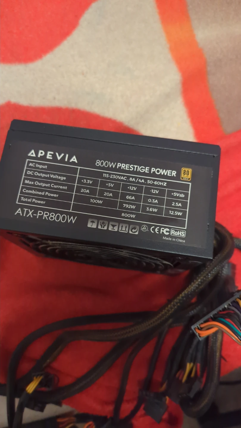 Apevia Prestige 800w 80+ gold nonmodular power supply