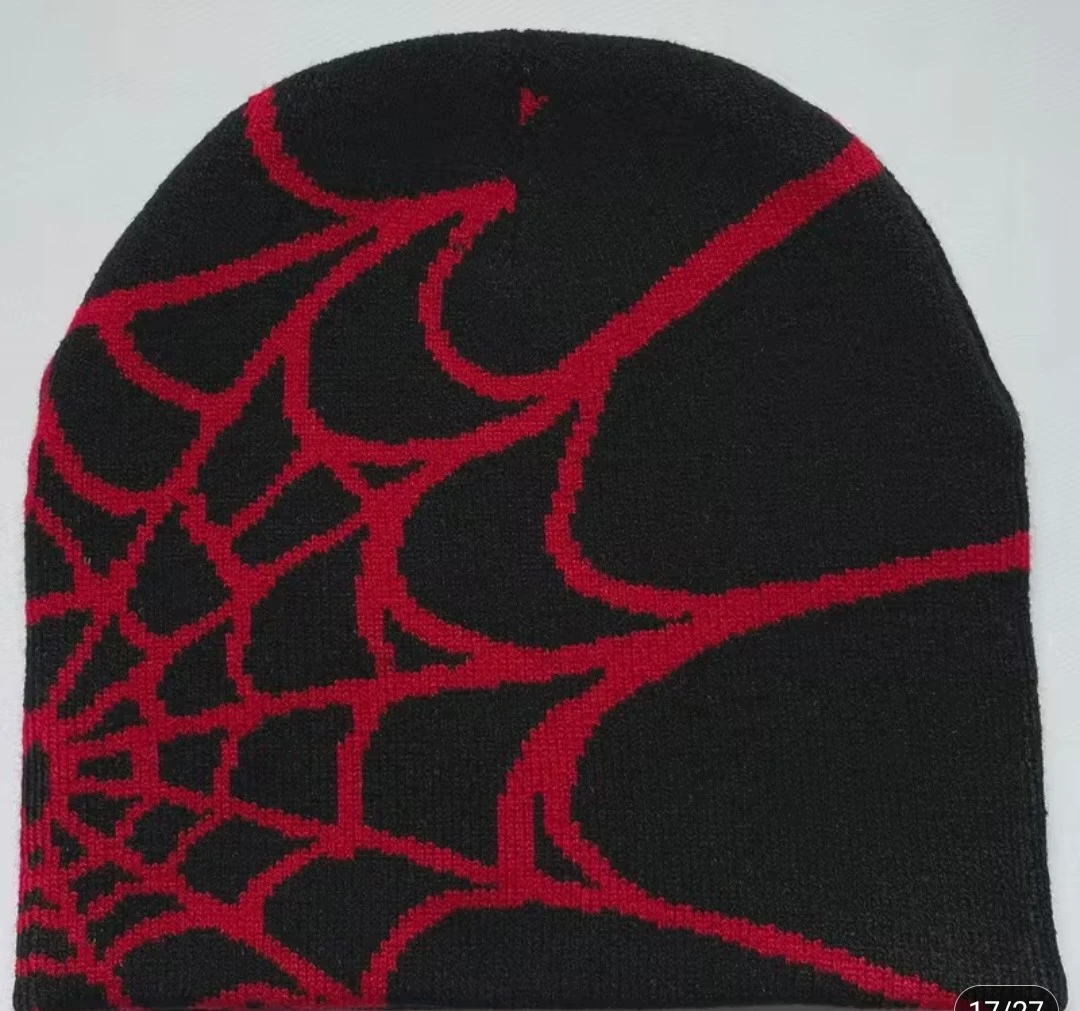 Spiderweb Pattern Knit Beanies