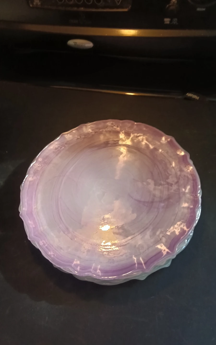 Rare Anthropologie Quant 11" Glass Dinner Plates - photo 2