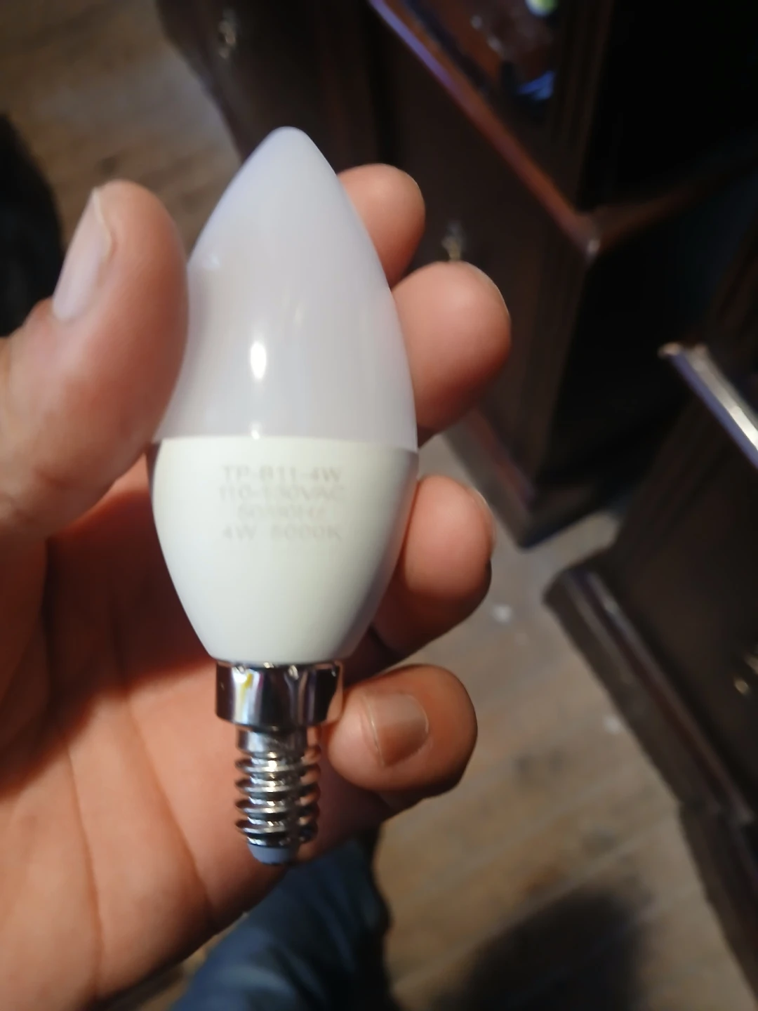 Pack of 6 Candelabra LED Bulbs 5000K Daylight White - photo 4