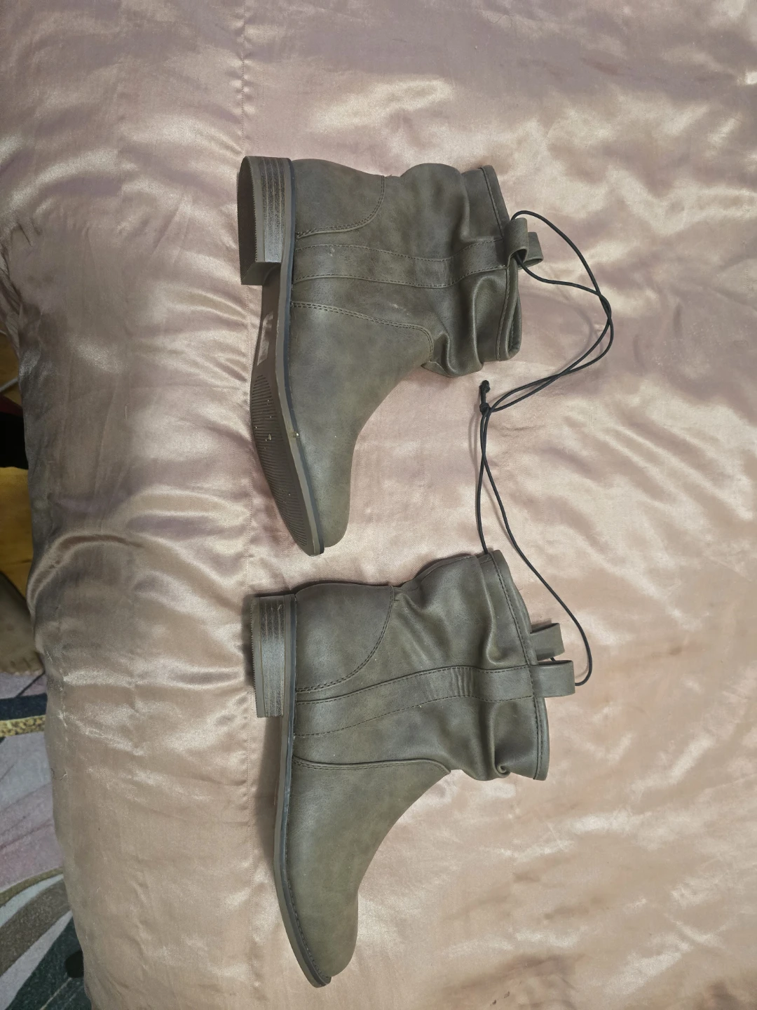 Olive Green Ankle Boots - photo 3