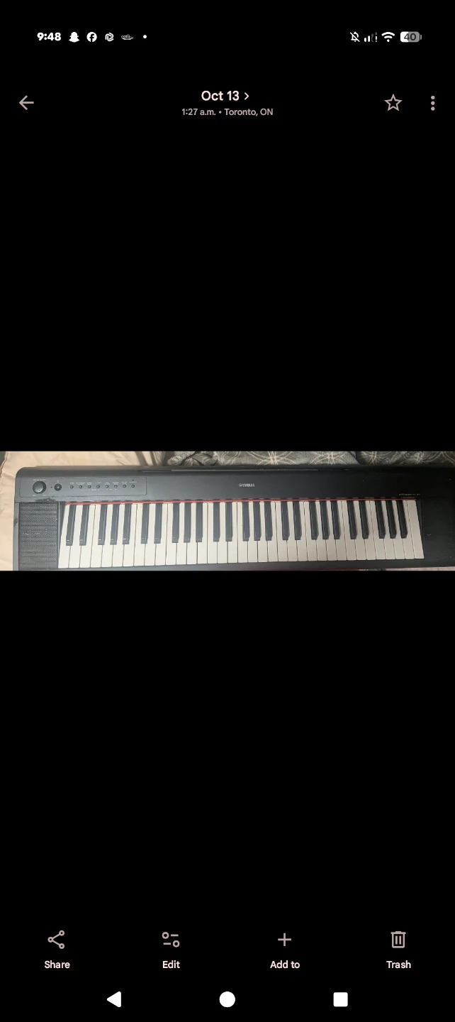 Yamaha Piaggero NP-11 Keyboard