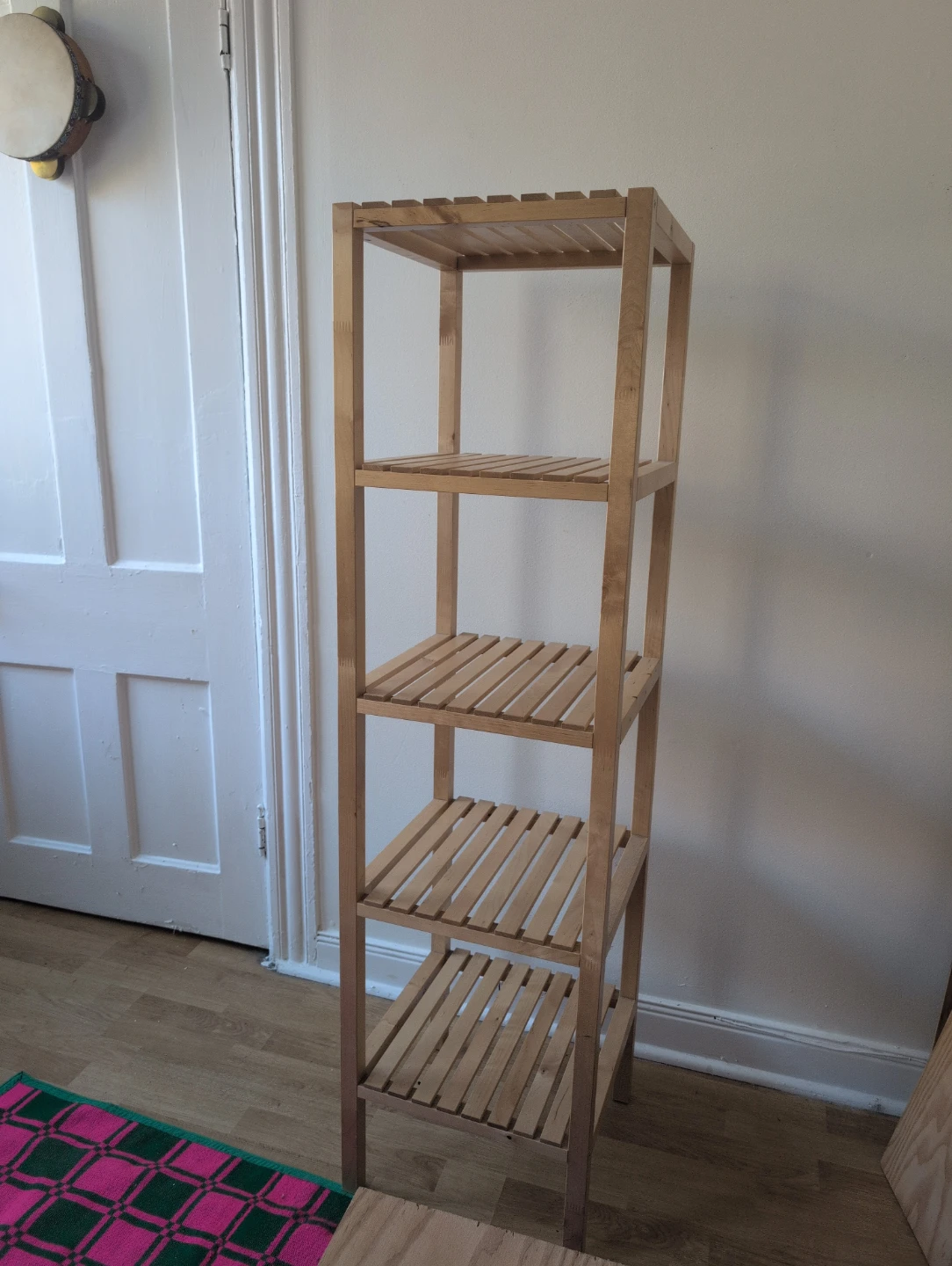 IKEA Molger Wooden 4-Tier Shelving Unit - photo 2
