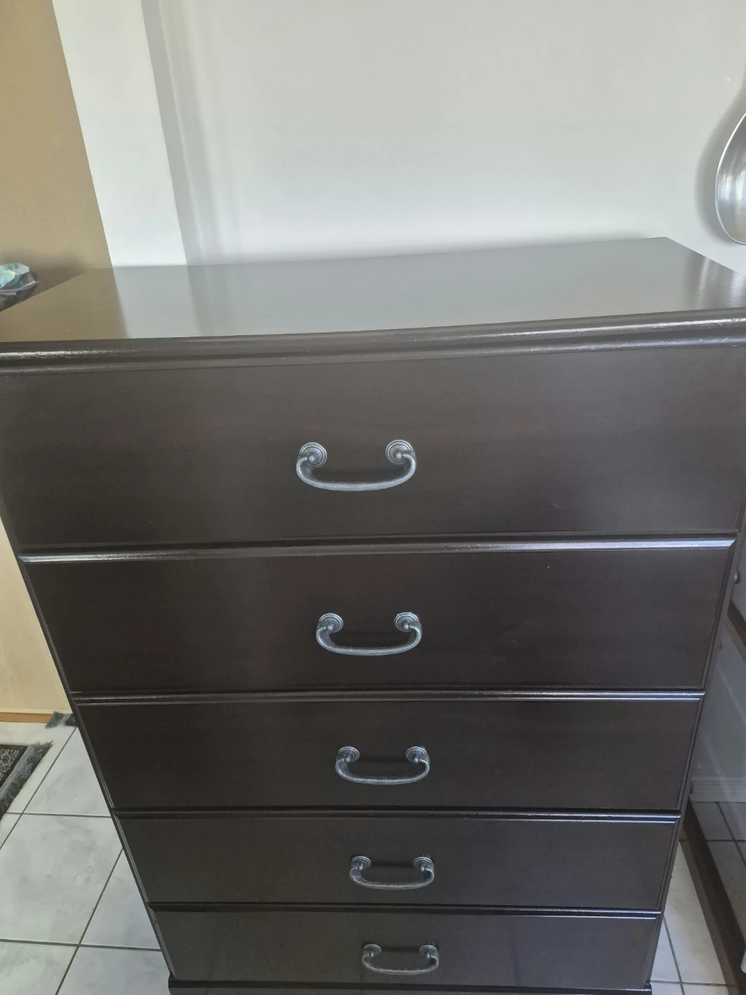 Dark Brown Dresser and Matching Nightstand - photo 4