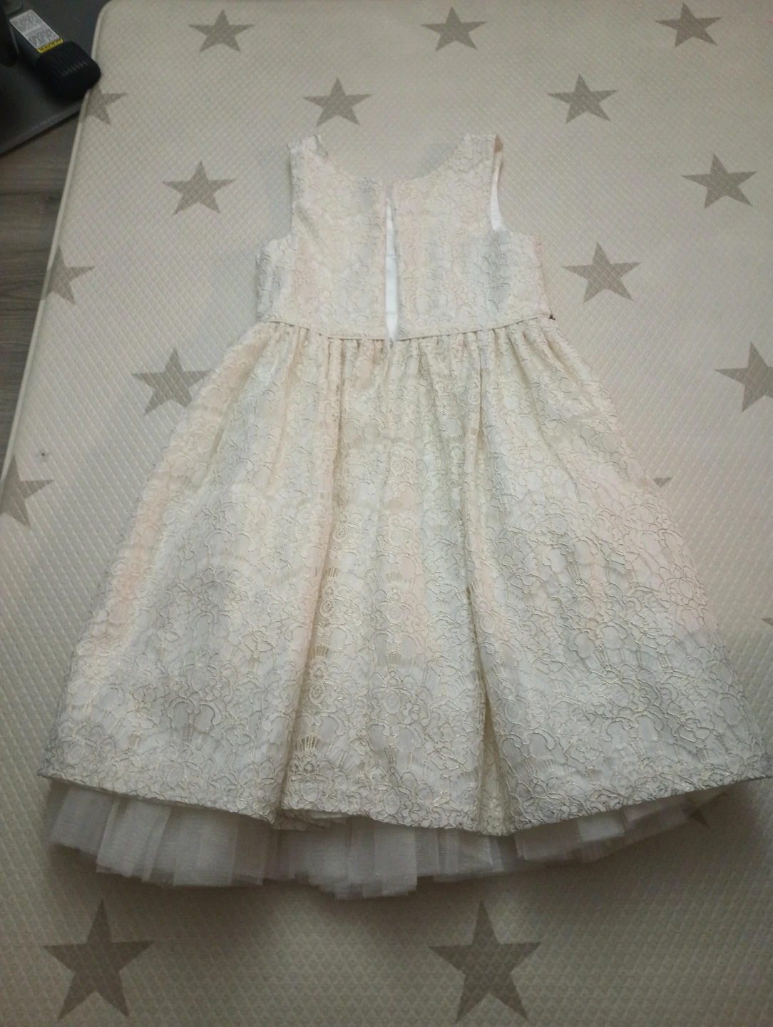 Girls cream lace formal dress - photo 2