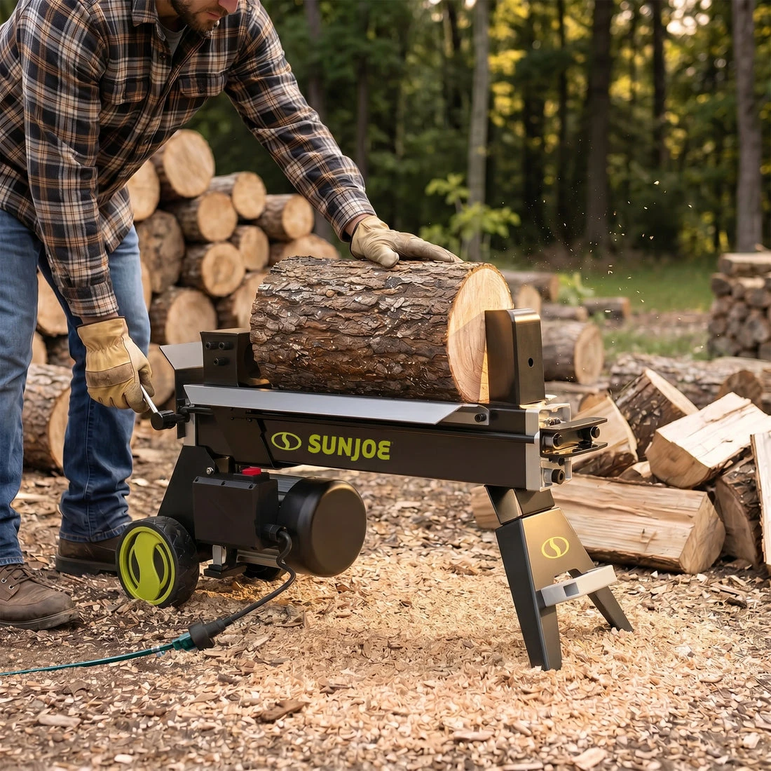 Sun Joe 5-Ton 15-Amp Electric Log Splitter - photo 4