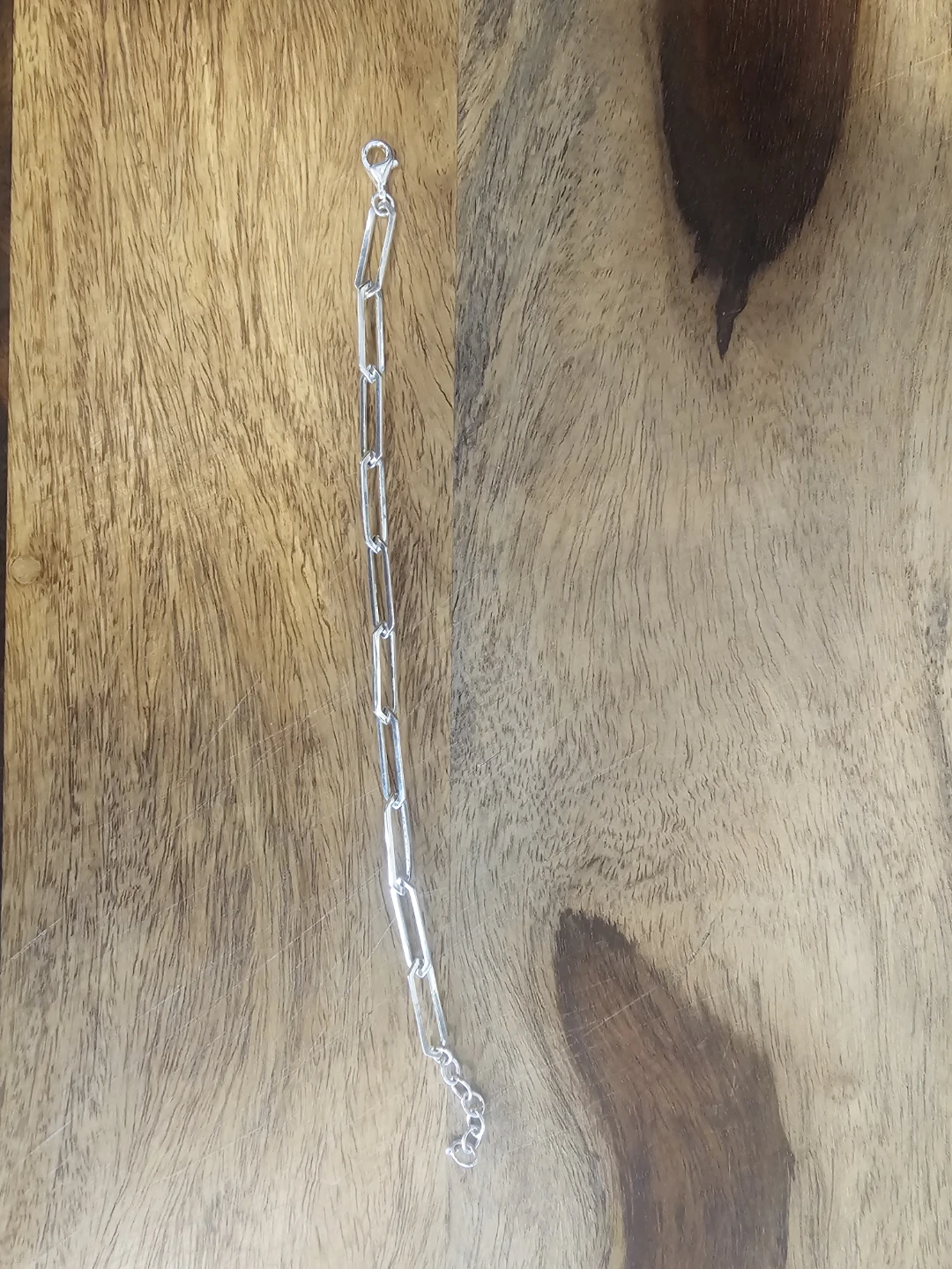 Sterling Silver Paperclip Link Bracelet - photo 2