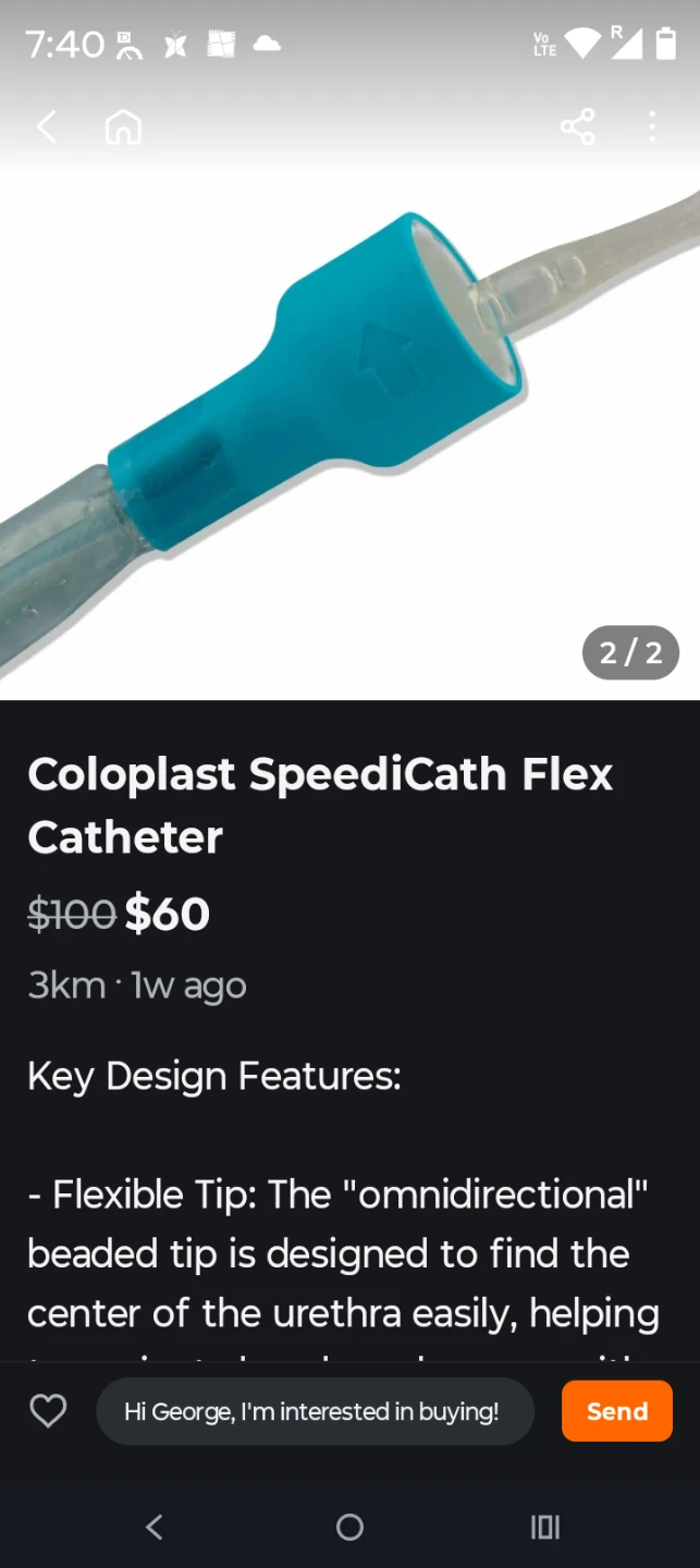 New seeColoplast SpeediCath Flex Catheter - photo 3