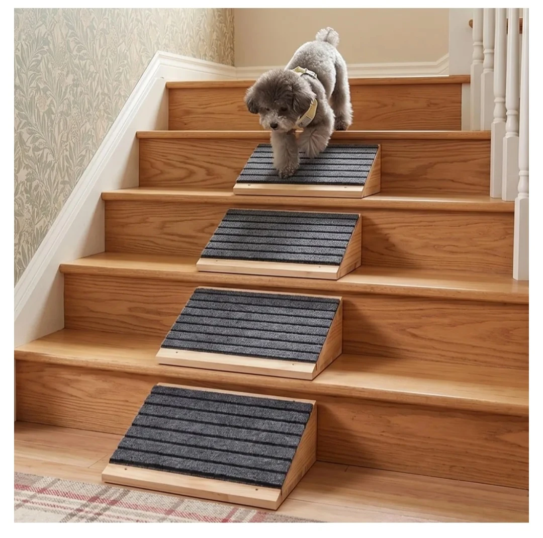 TNELTUEB 4 Pack Adjustable Dog Ramps for Stairs - photo 4