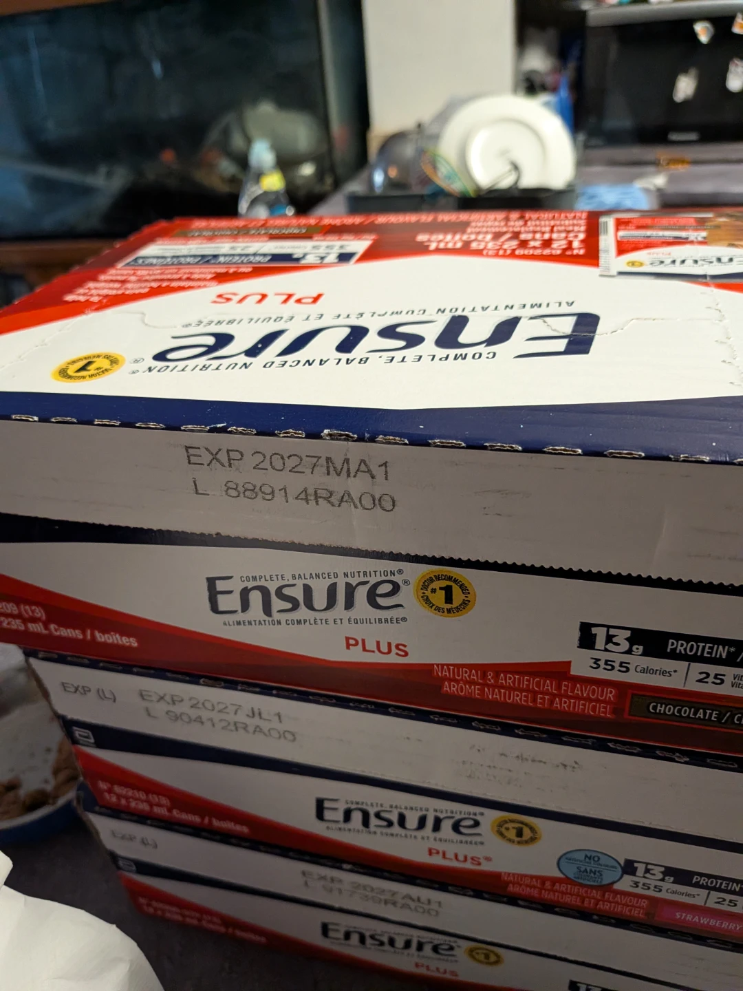 Ensure Plus Nutritional Shake Cases