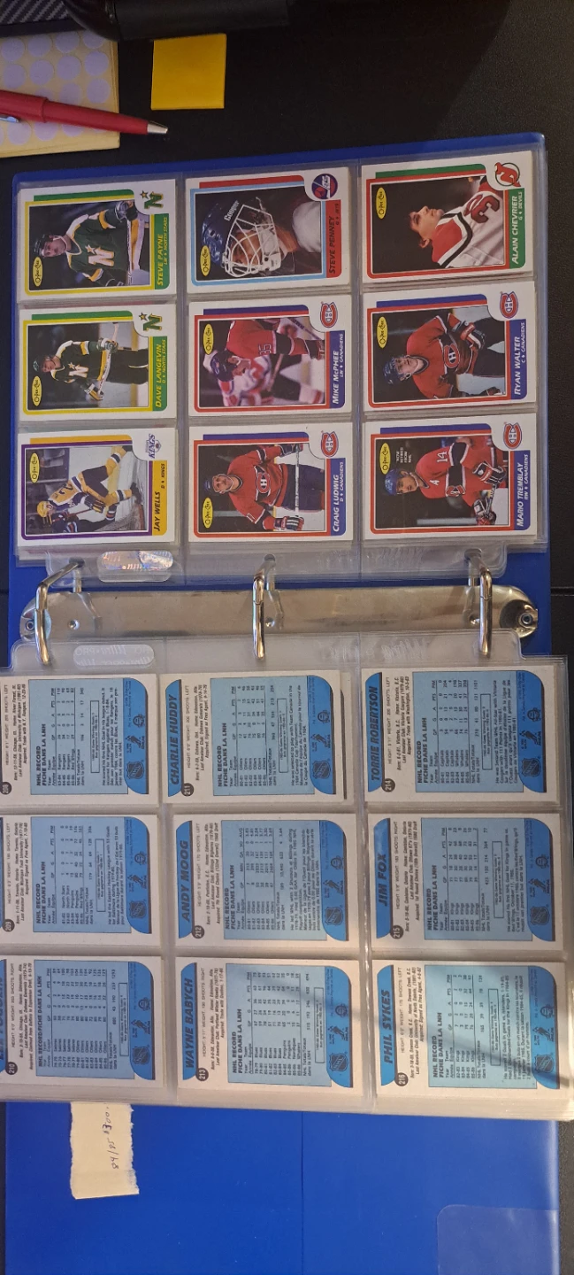 84-85 and 86-87 opc hockey complete sets - photo 5