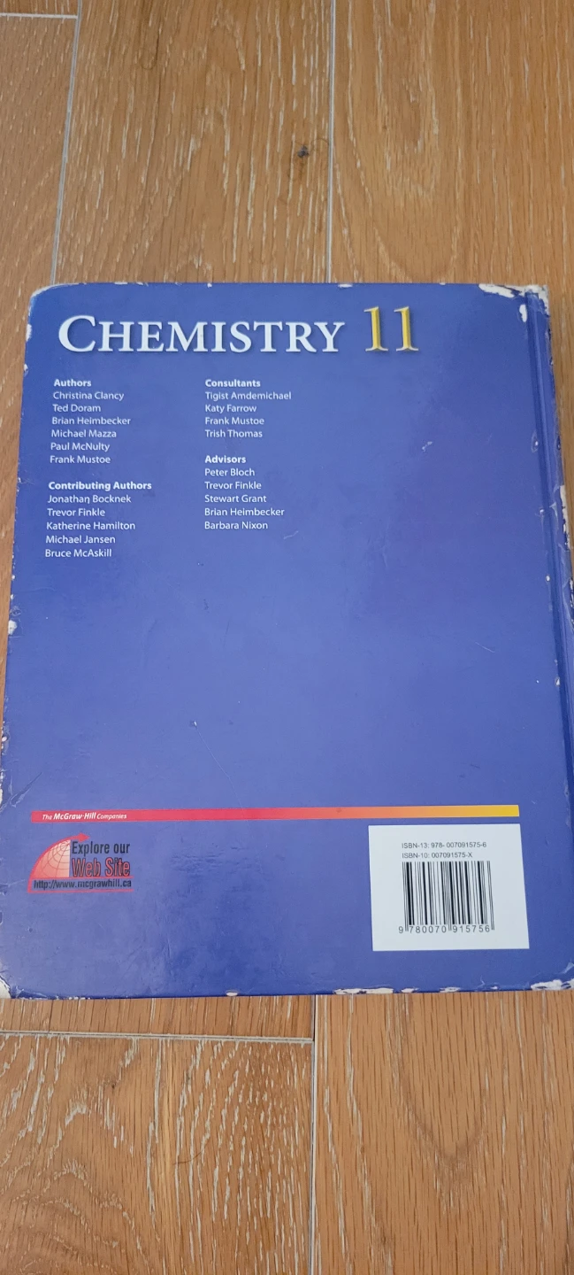 McGraw-Hill Ryerson Chemistry 11 Textbook - photo 2