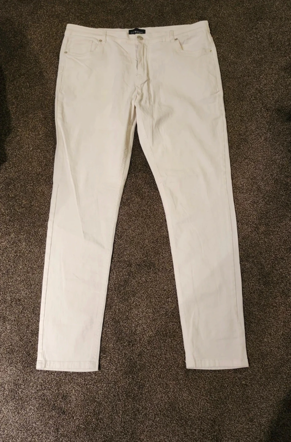 Cowboy White Jeans Size 38