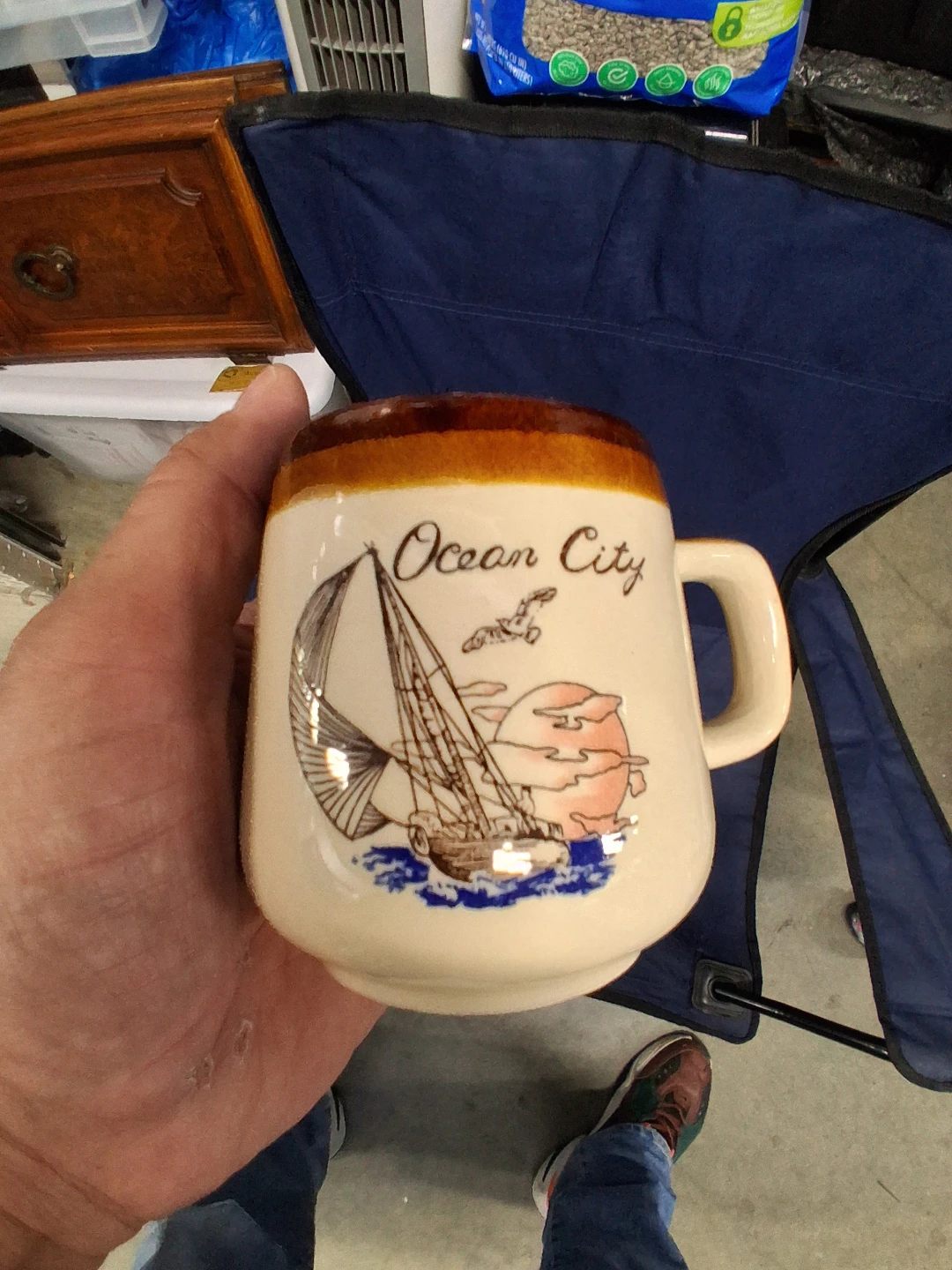 Set of 2 Ceramic Mugs Ocean City and Atlantic City - photo 5