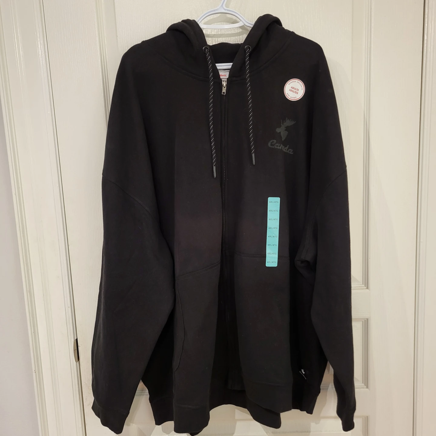 Canada Black Zip-Up Hoodie