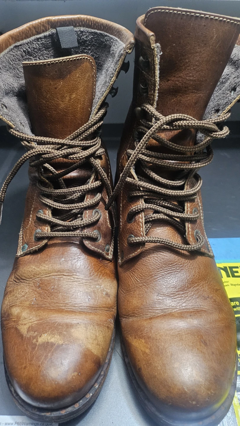 Kenneth Cole Reaction Brown Leather Boots Size 9.5 - photo 2