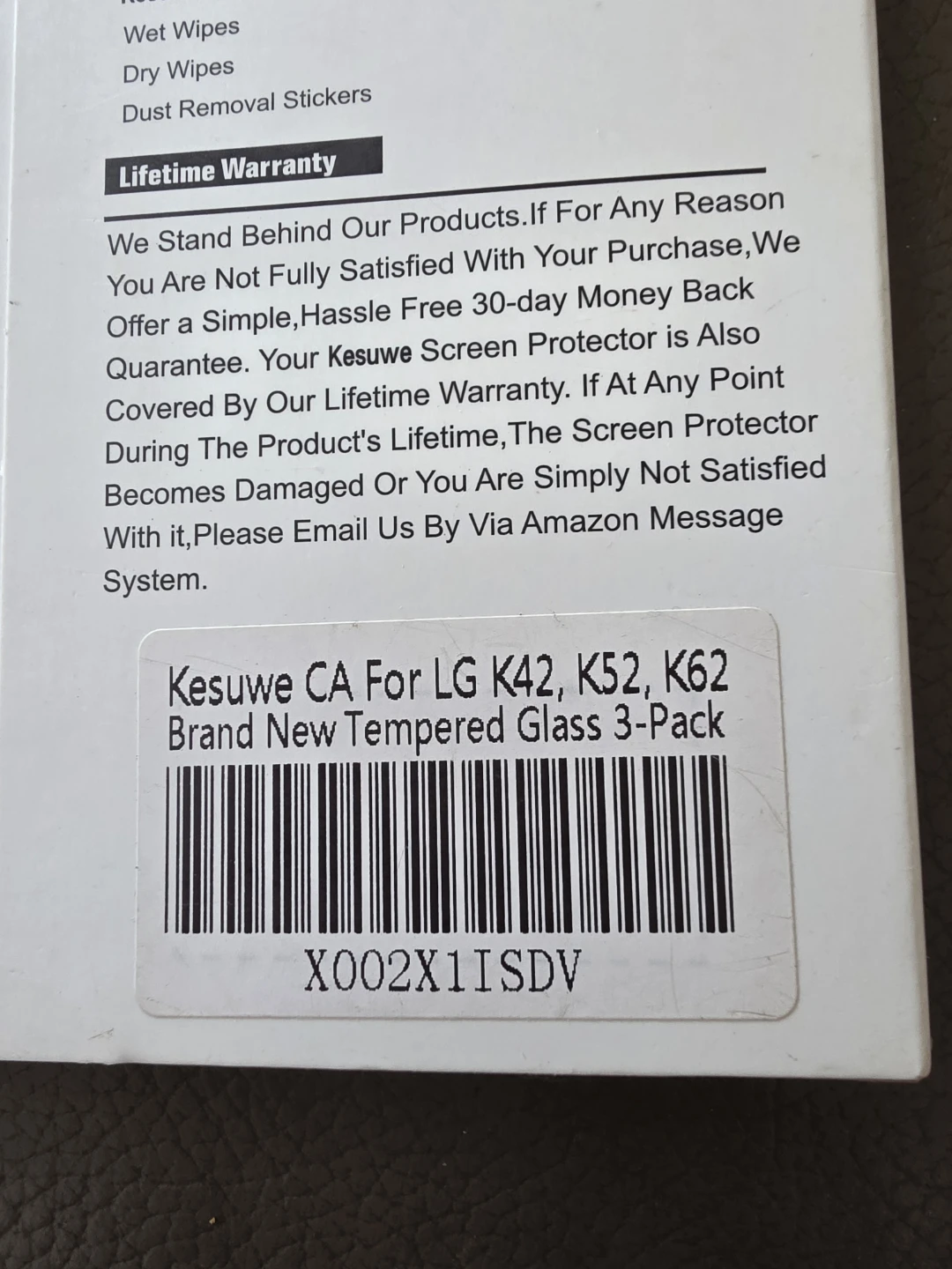 Kesuwe Tempered Glass Screen Protector for LG K42, K52, K62 - photo 2