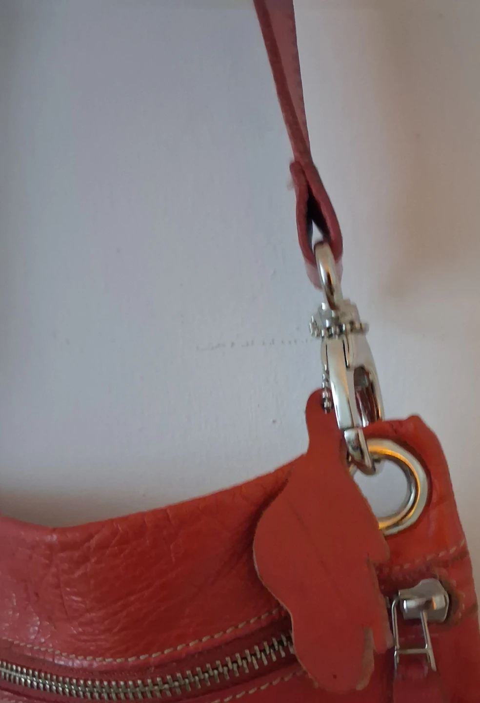 Roots Orange Leather Crossbody Bag - photo 4