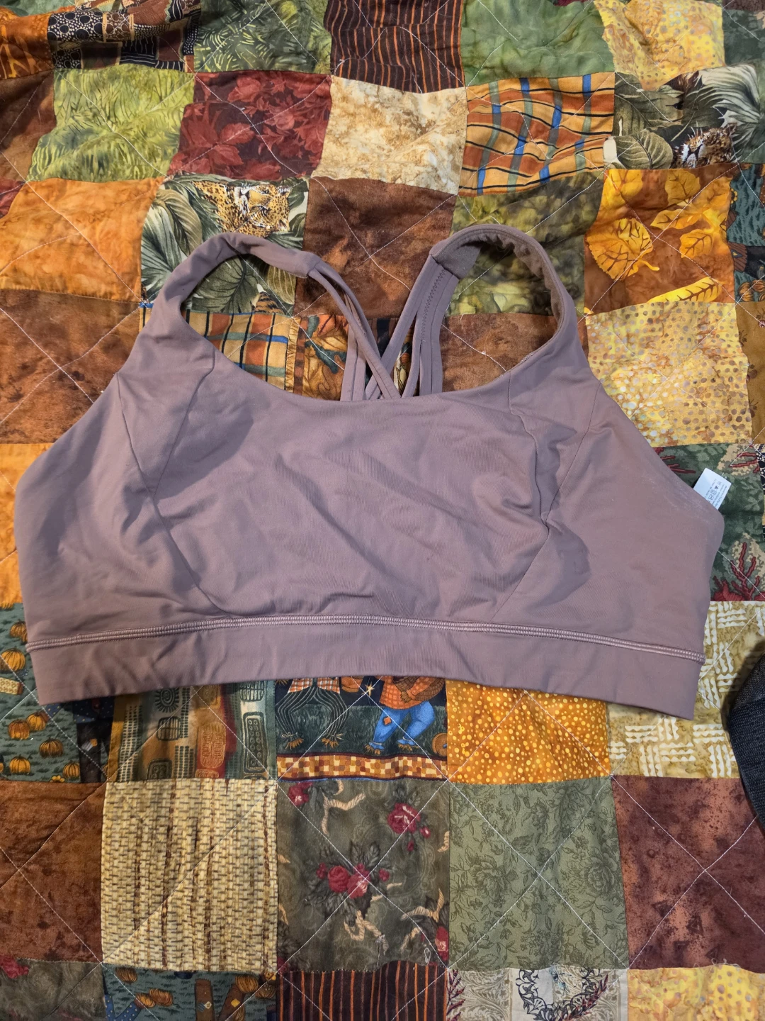 Lululemon Strappy Sports Bra light brown