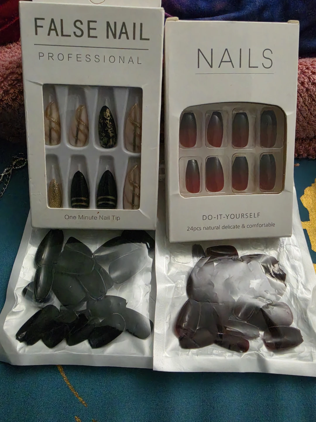 4 Boxes of False Nails (NEW)