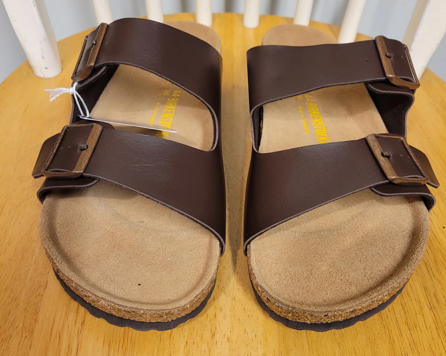 NEW Birkenstock Men’s Arizona Sandals Brown Size 44 / 11.5 - photo 4