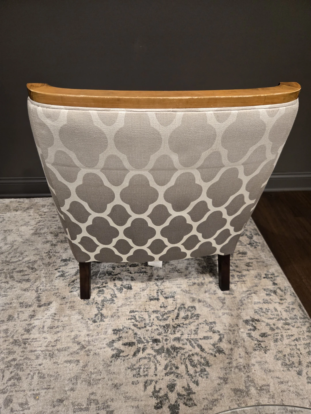 Upholstered Accent Chair with Wooden Frame - photo 4