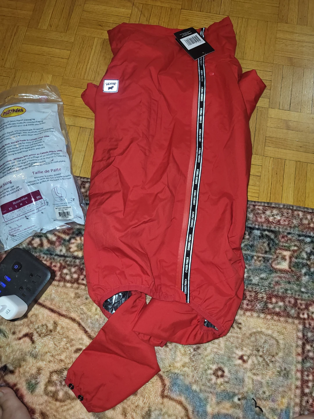Canada Pooch Snow Suit Size 22 and Muttluks Boots Medium