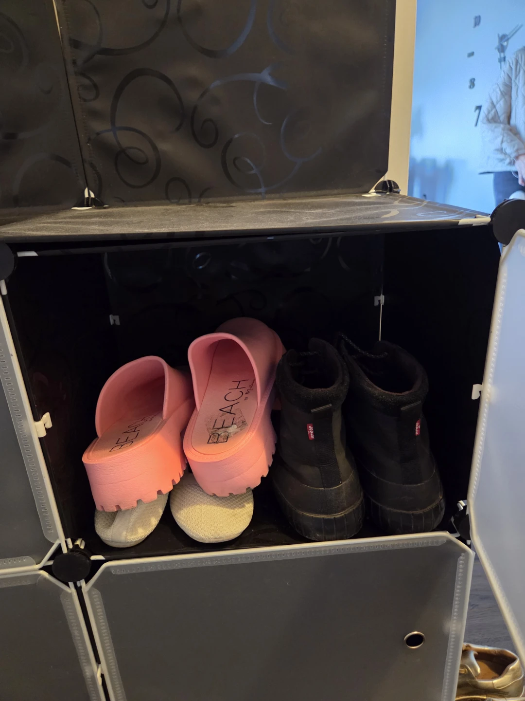 Modular 6-Cube Shoe Storage Organizer - photo 2