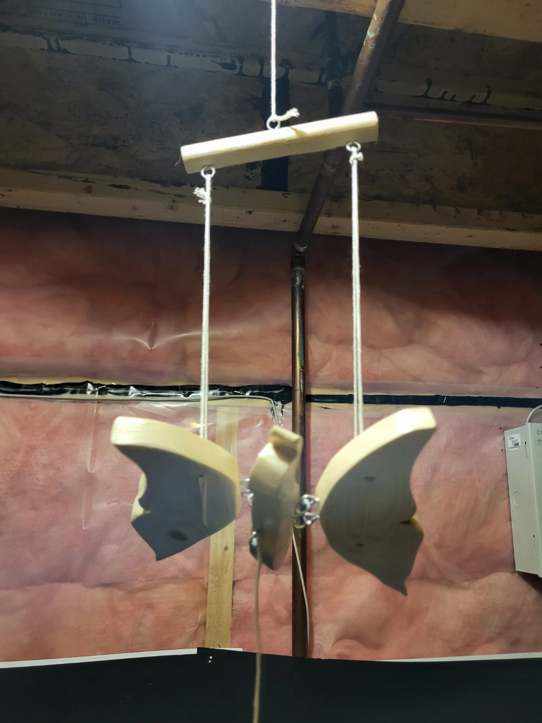Handcrafted Wooden Butterfly Mobile