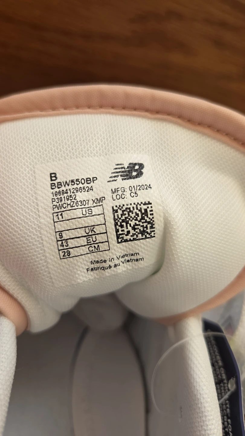 New Balance 550 Women's Sneakers - White/Pink - photo 5