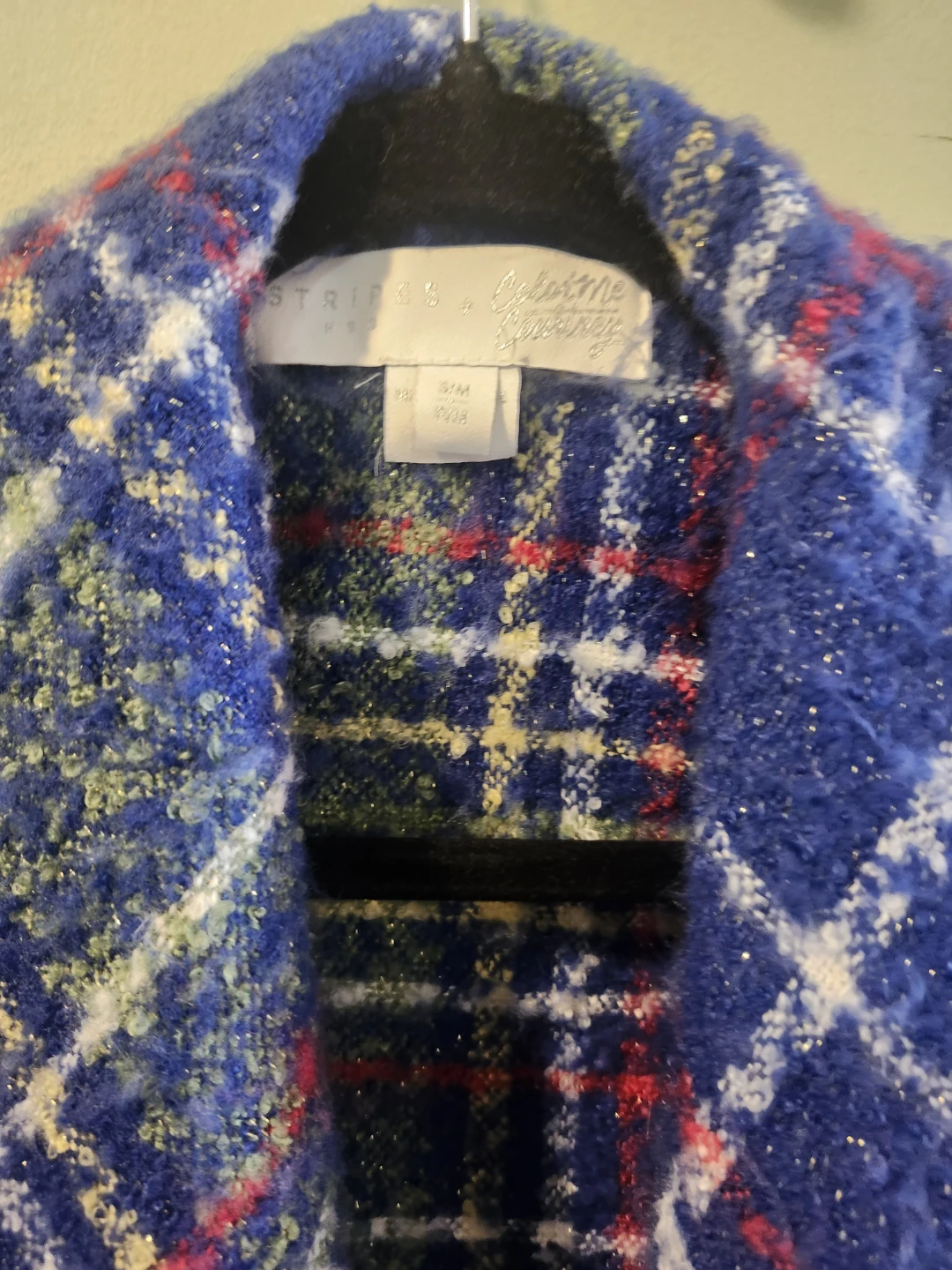Stripes + Calame Courtney Plaid Coat S/M - photo 2