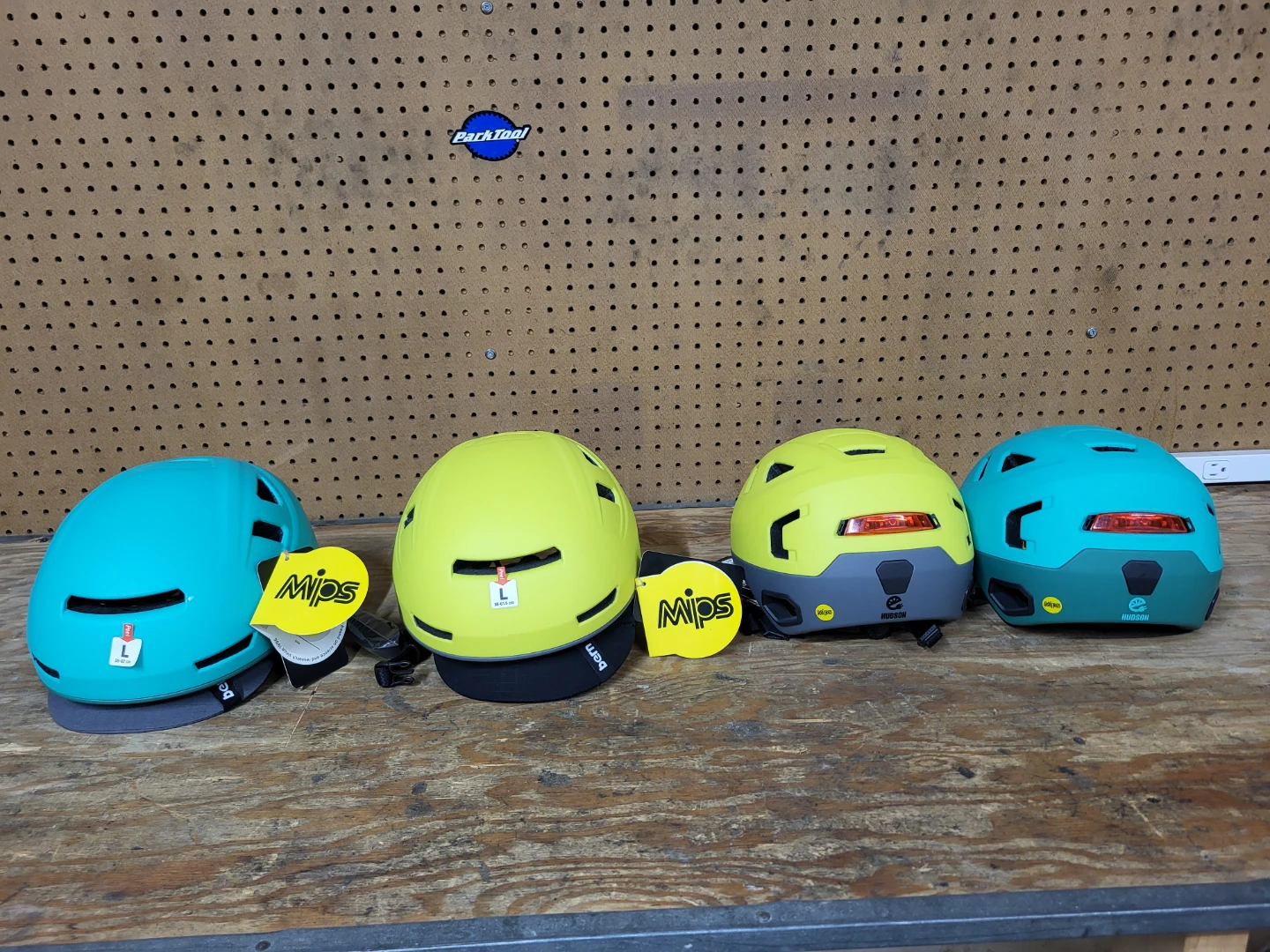 Bern Hudson Bike Helmets W/MIPS And Rear Light
