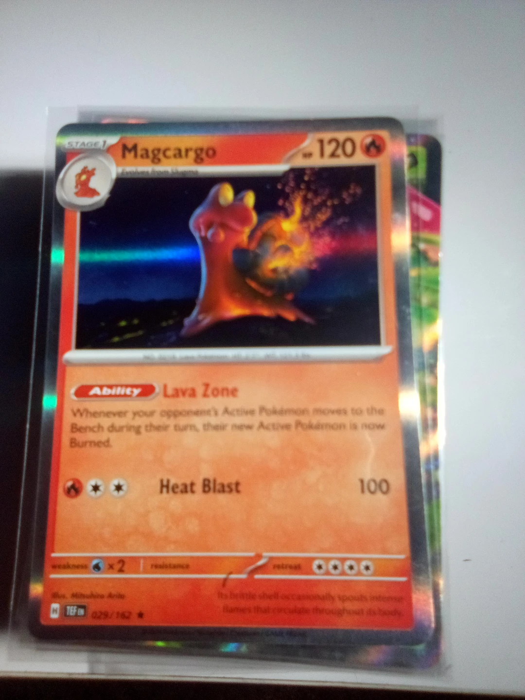 Magcargo Pokemon Card 029/162