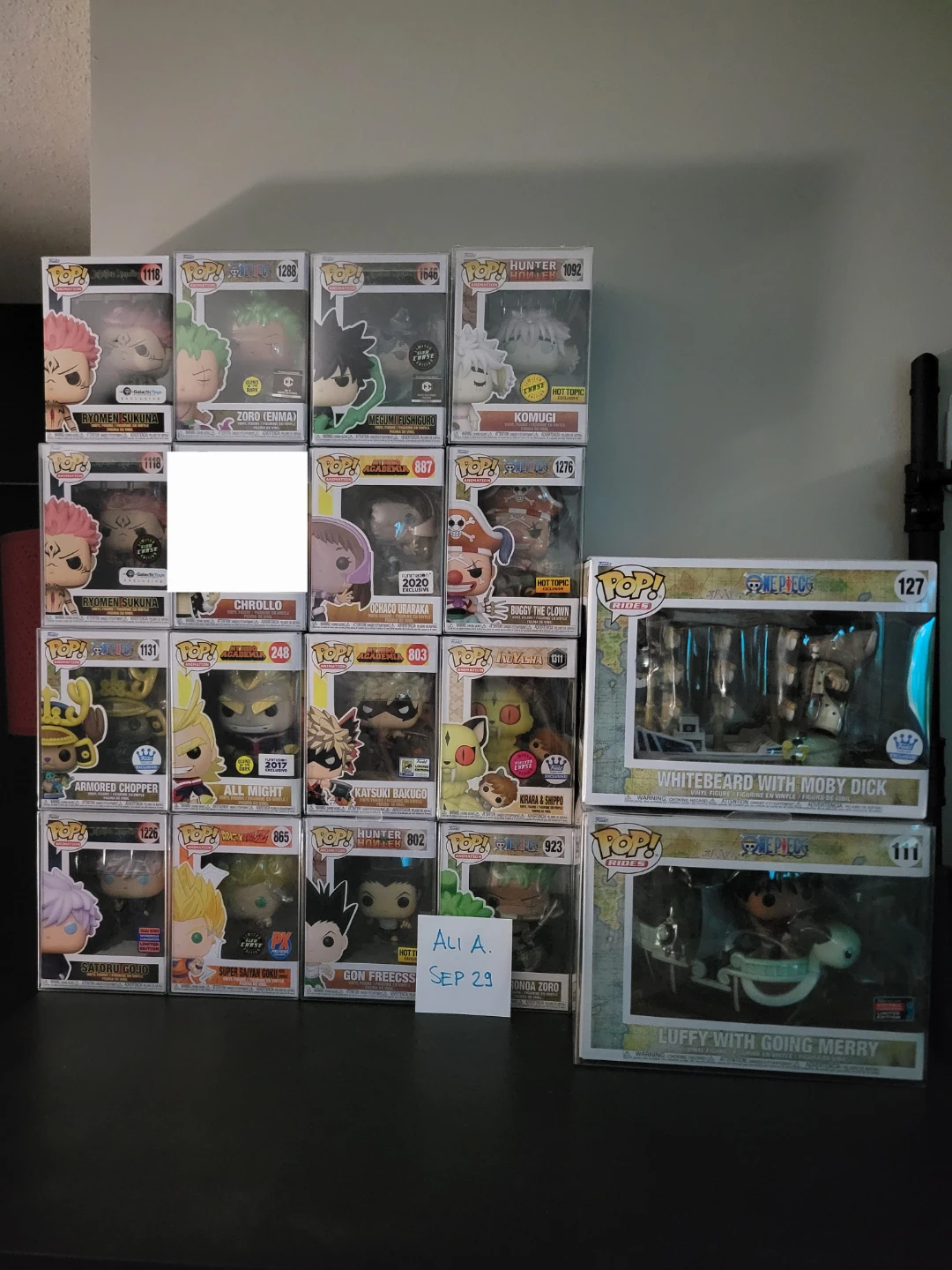 Popular anime funko pop lot
