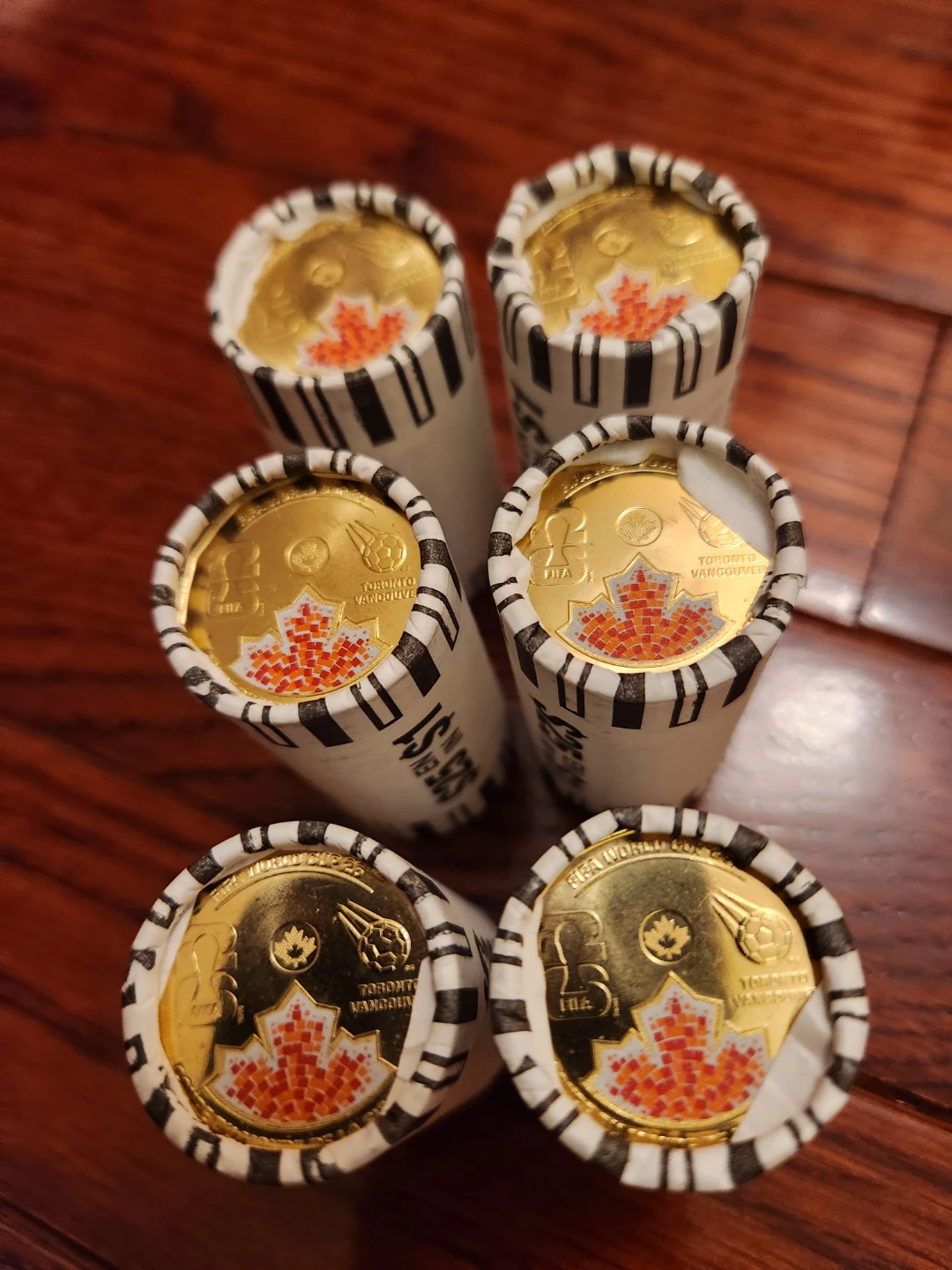 2026 FIFA World Cup Canada One Dollar Coin Rolls